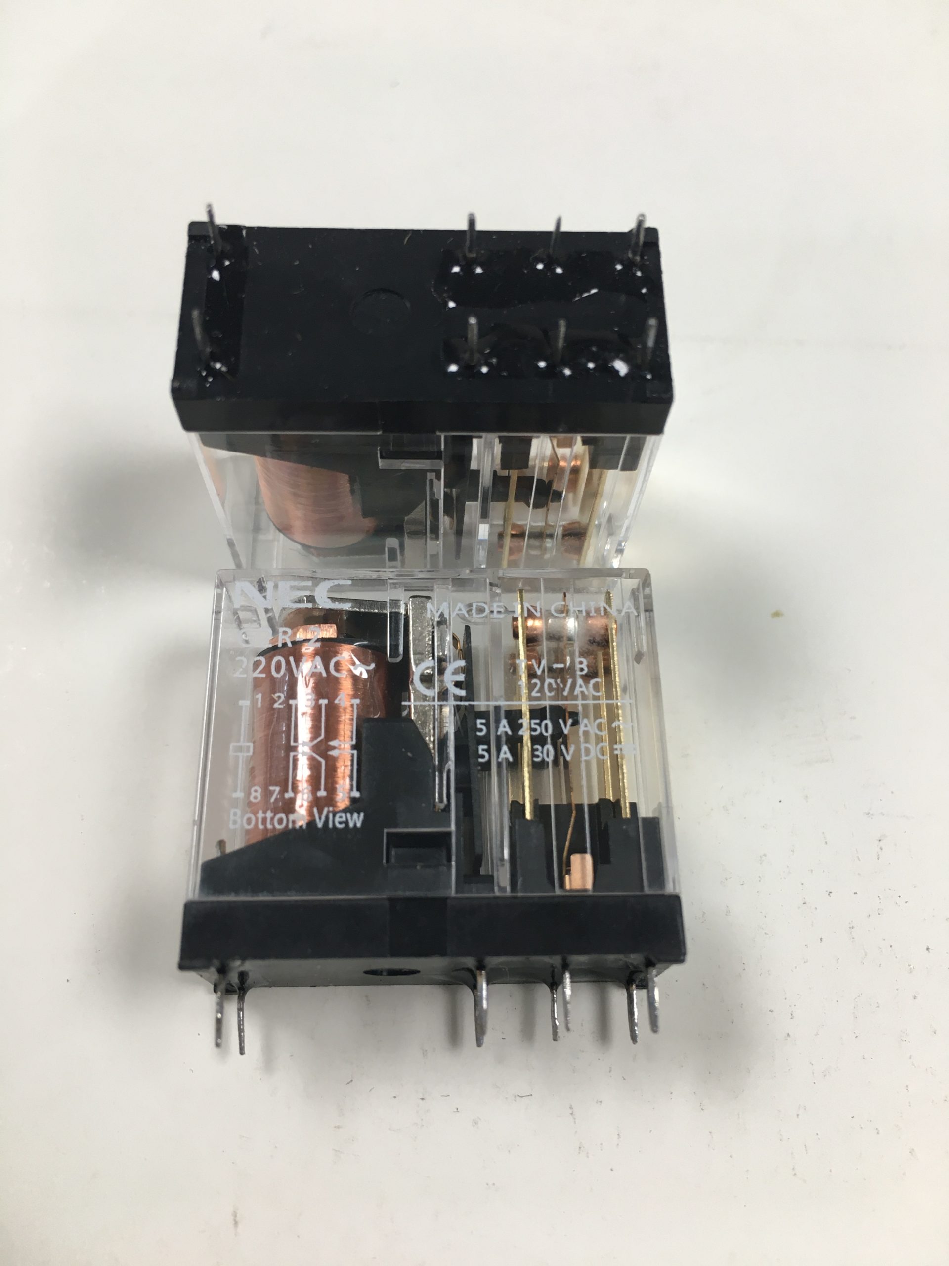 220-2c-5a رله طرح امرن NEC G2R-2 220VAC-2C-5A