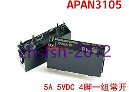 APAN3105 1 رله پی ال سی باریک پاناسونیک 5 ولت 5 آمپر 4 پایه PANASONIC APAN3105