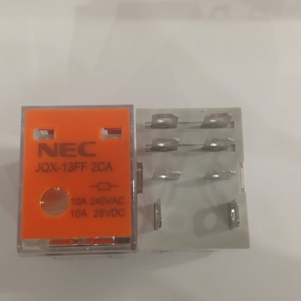 رله (طرح ایزومی سوکتی) NEC JQX-13FF-2CA 24V-2C-10A