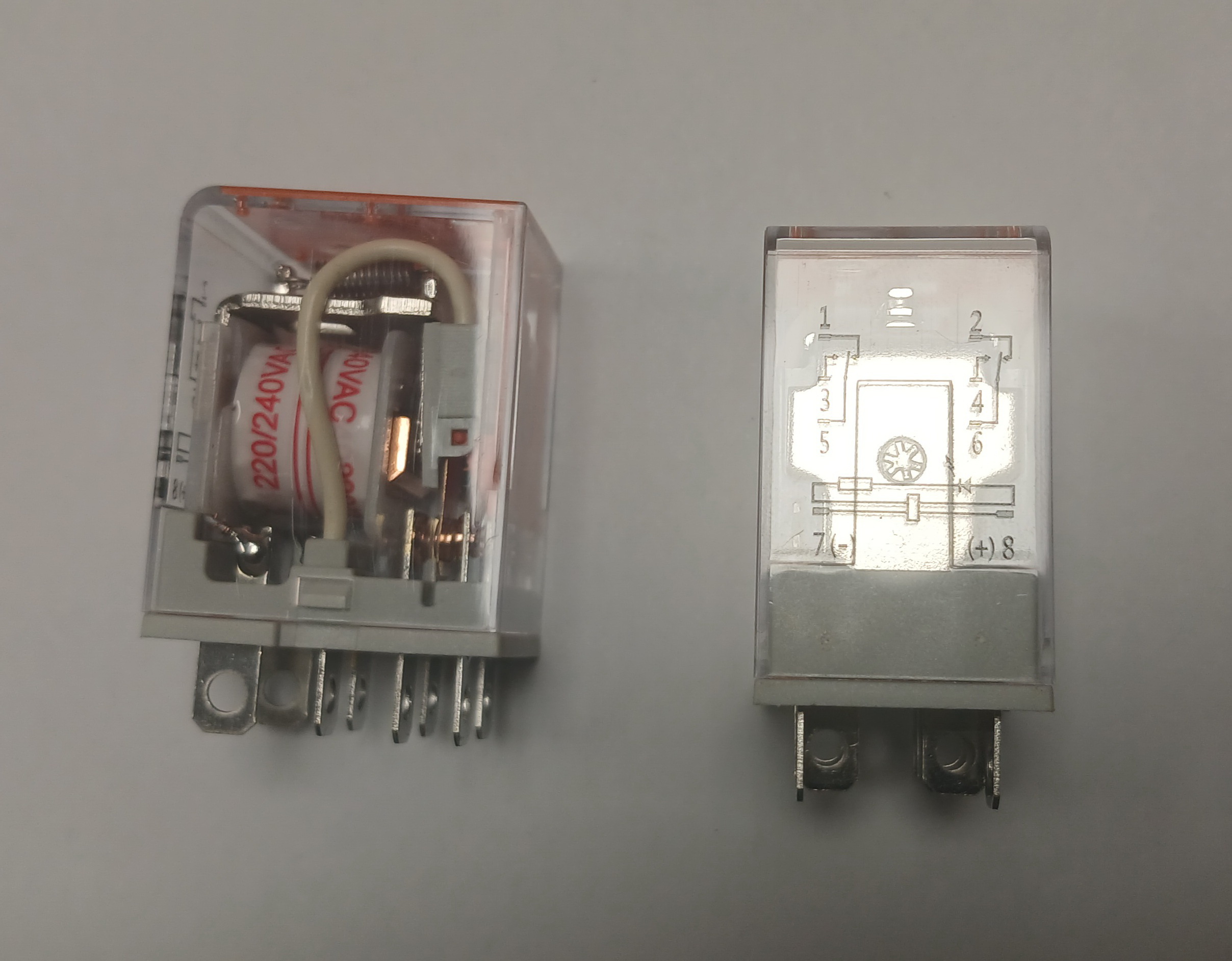 220V -2C SOC رله (طرح ایزومی سوکتی) NEC JQX-13FF-2CA 220VAC-2C-10A
