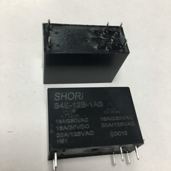 رله کتابی SHORI S4E-12B-1AS 12V-1B-6PIN-16A